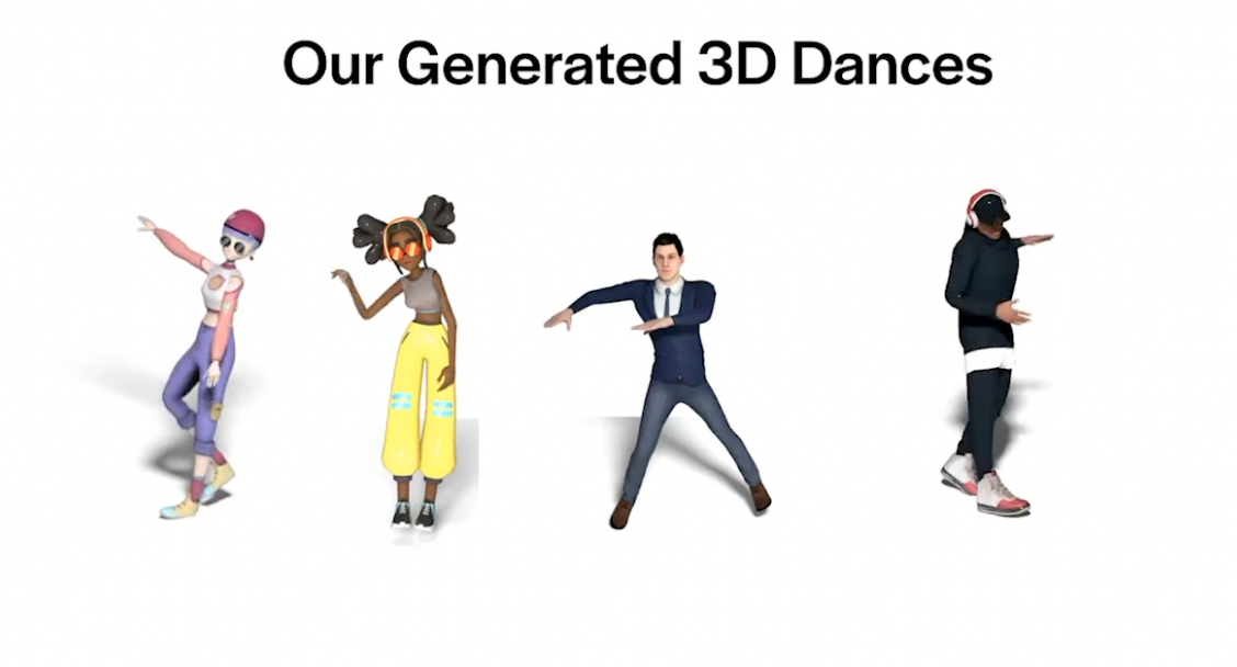 AIが作るオリジナルダンスを踊れる